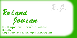 roland jovian business card